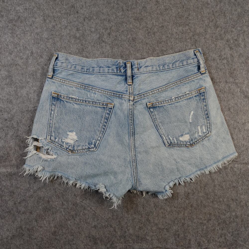 AGOLDE Shorts Womens 28 Parker Vintage Cutoff Denim Button Fly Distressed - Picture 6 of 10